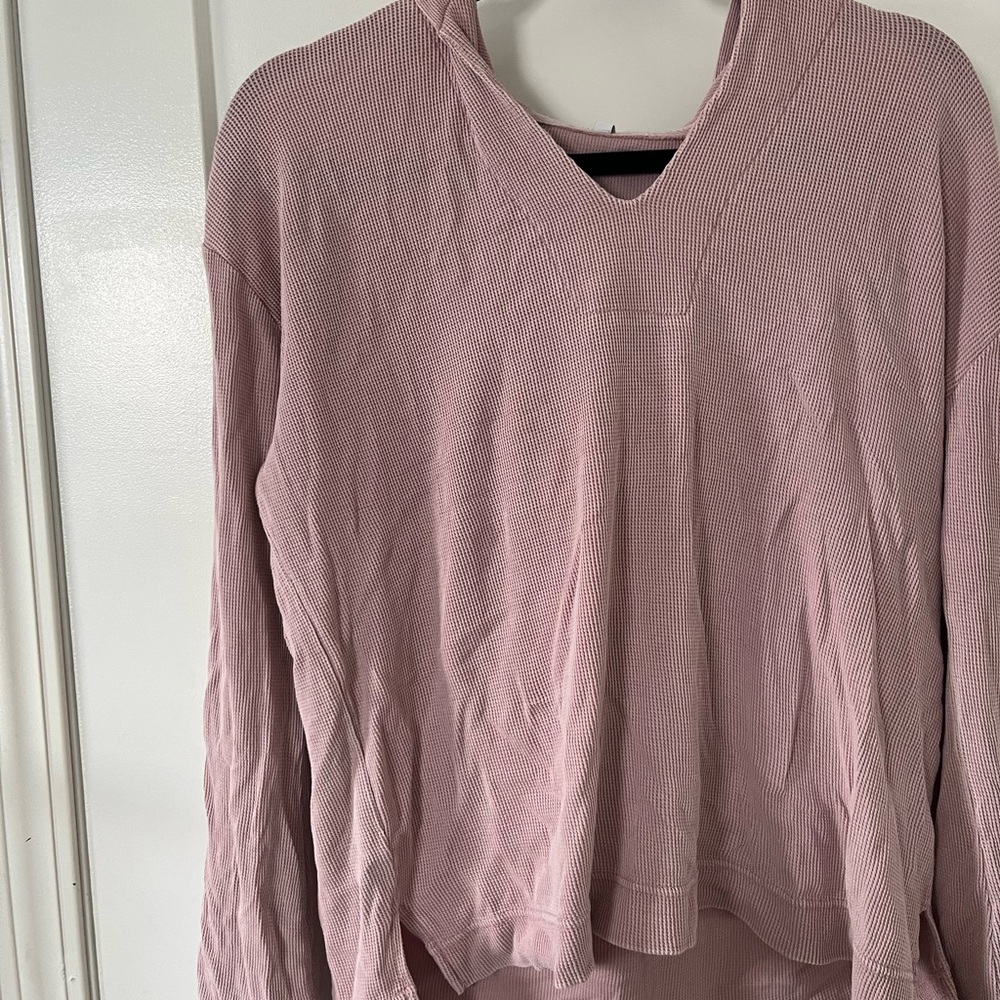 Z Supply Blush Textured Knit Top